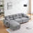 Agirta Velvet L-Shaped Sectional Reversible-2094074795-2087799200