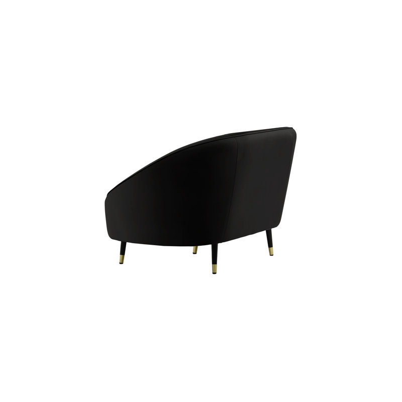 Glencoe Upholstered Armchair, Black