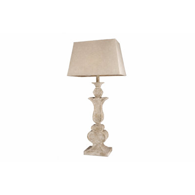 Traditional 1 Light Natural Wood Table Lamp