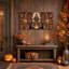 «Witches Stirring Cauldron in Library», art mural sur toile-882601428