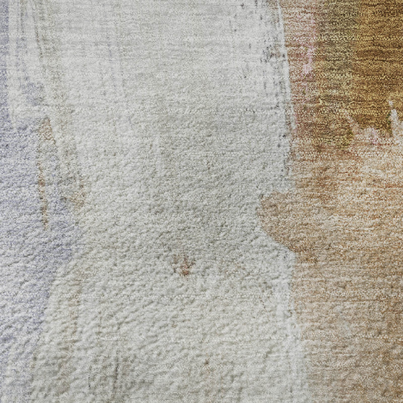 Premium Machine Washable Mouton AMF1987 Abstract Rug, Rectangle 10' x 14'