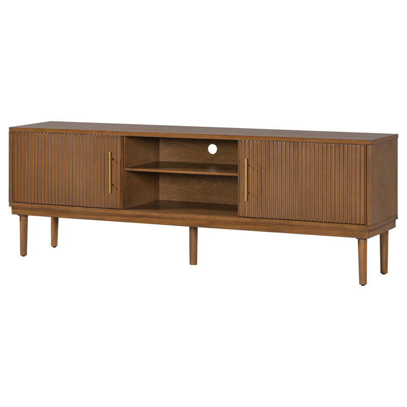 Desmond  75"W TV Stand for TVs up to 85", Brown