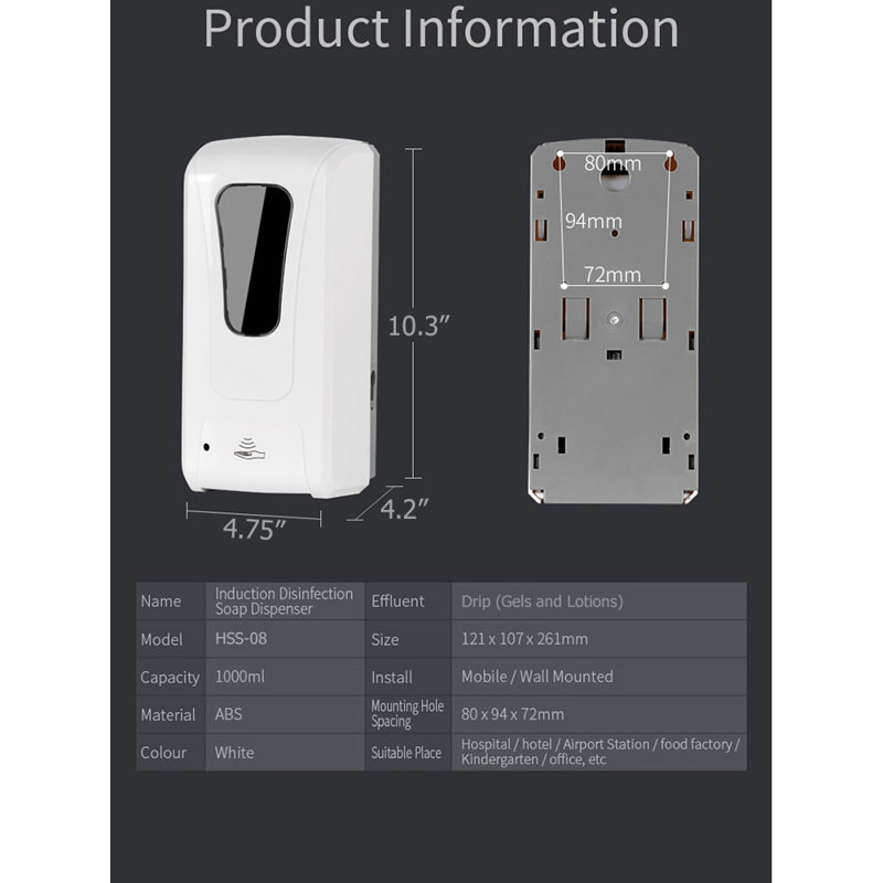 Ondisplay Touchless Freestanding Soap Dispenser