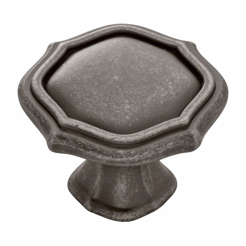 Trellis Collection Cabinet Knob, Black Nickel Vibed