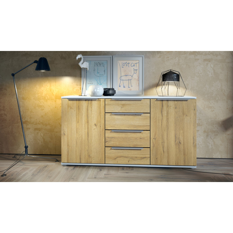 Adriannah Sideboard, Natural Oak