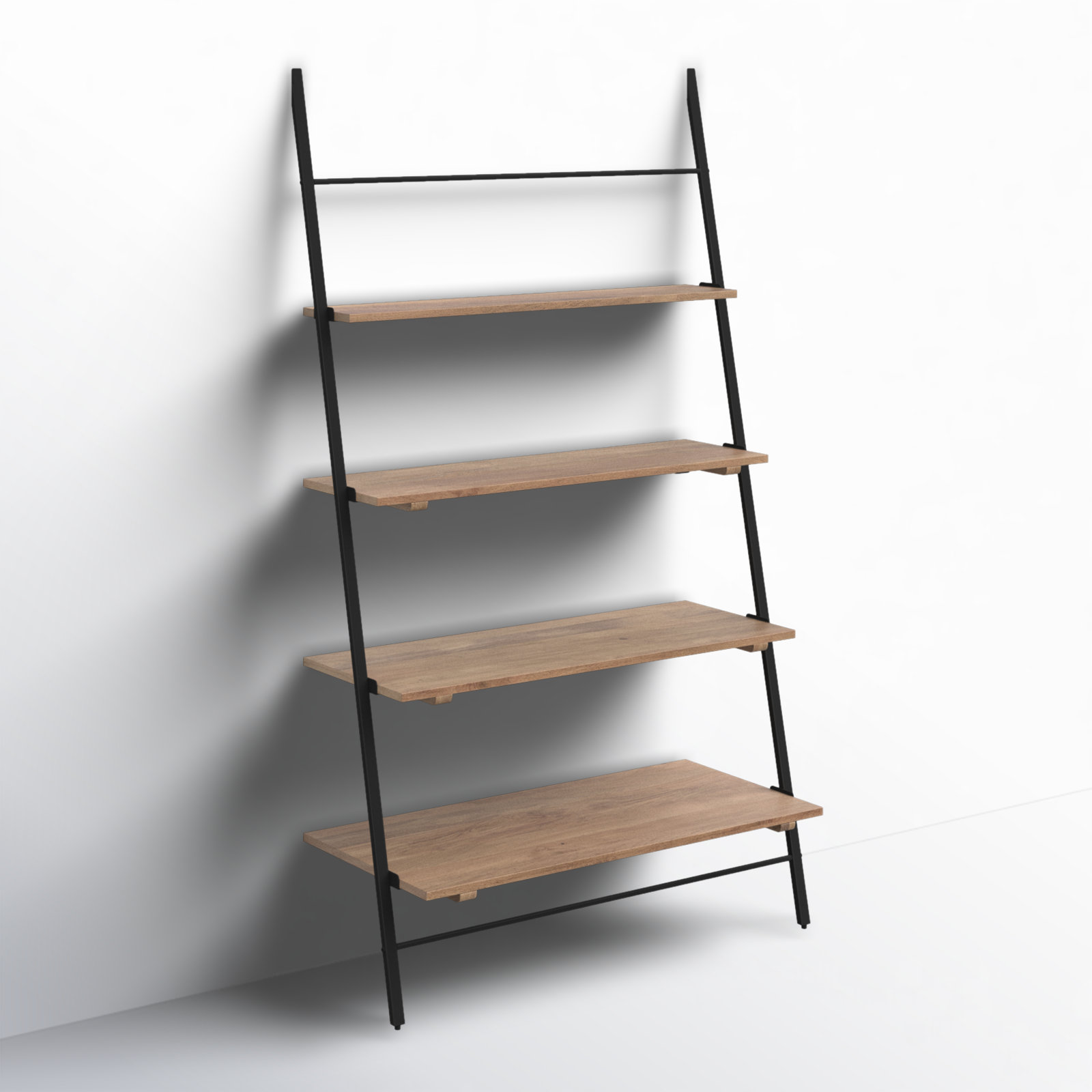 Innes Narrow Ladder Bookcase, Natural, (4 Shelves) 74" H x 42" W x 18" D