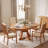 Alvares Extendable Solid Wood Dining Table with Pedestal Base