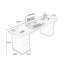 Bureau rectangulaire en bois massif brun noisette-2015791530