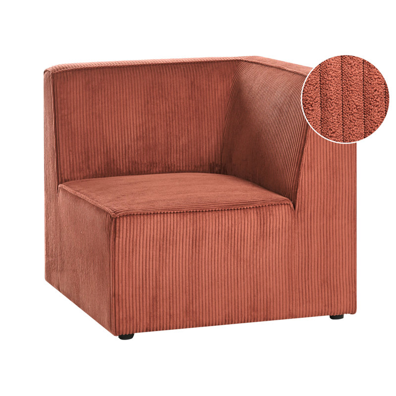 1 Seater Corduroy Seating Component, Left Hand Facing