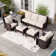 Nadilee Premium All-Weather Wicker 5 - Person Patio Conversation Sets with Cushions