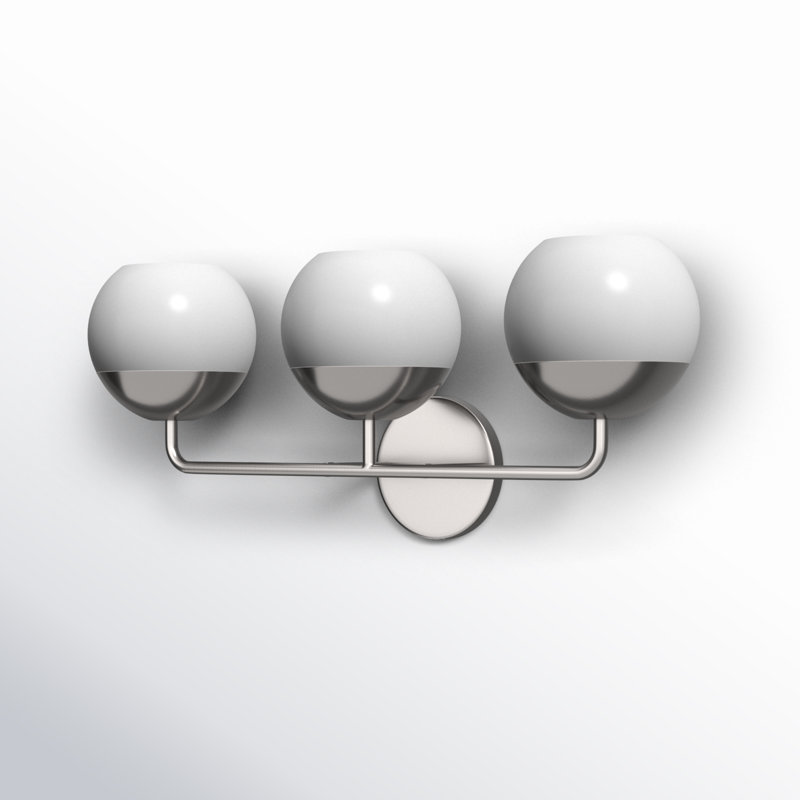 Alvin 3 - Light Vanity Light, Brushed Nickel