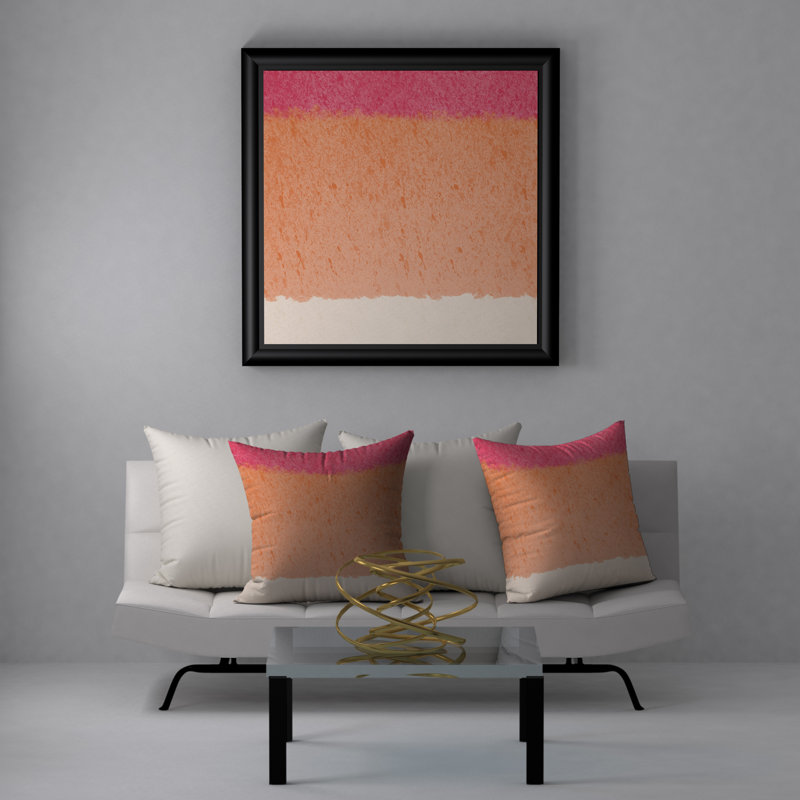  Housse et insert de coussin carré vivifiant, 24" X 24"