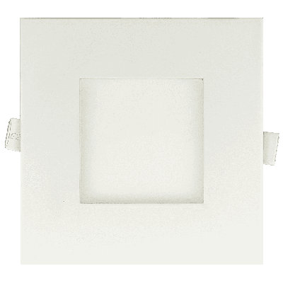 4'' LED Fire Rated & Certified Square Ultra Slim Downlight - Selectable Color, Dimmable 850 Lumens 