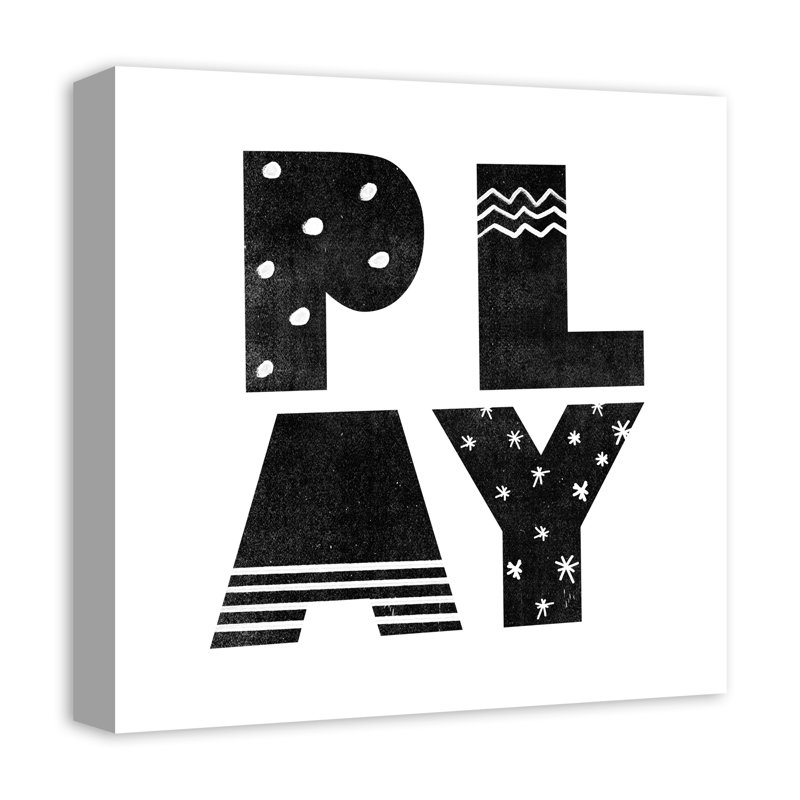 Mackin Play, art encadré, Toile tendue, H 16 po x l 16 po x P 1,25 po