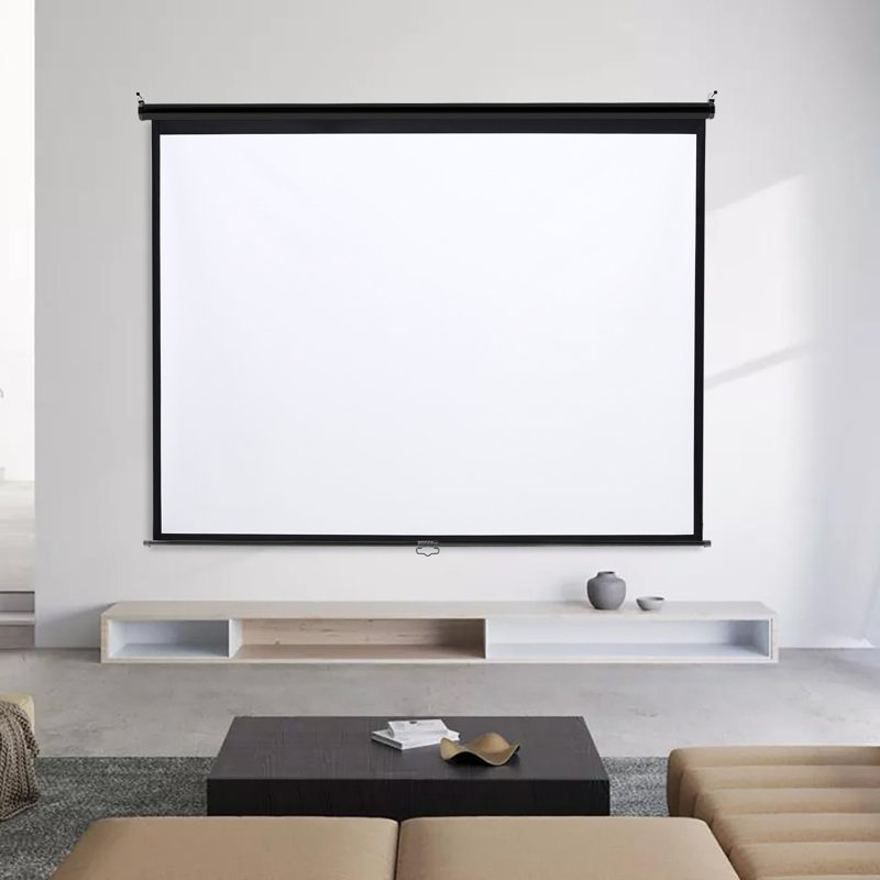 Inbox Zero Outdoor Manual Projector Screen Projector Screen, 147cm H x 203cm W x 0.04cm D