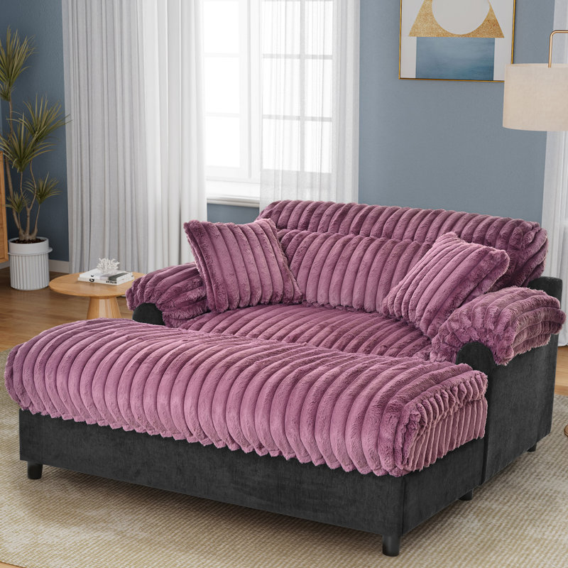 Canapé-lit moderne 62 po Cloud Chaise Cozy