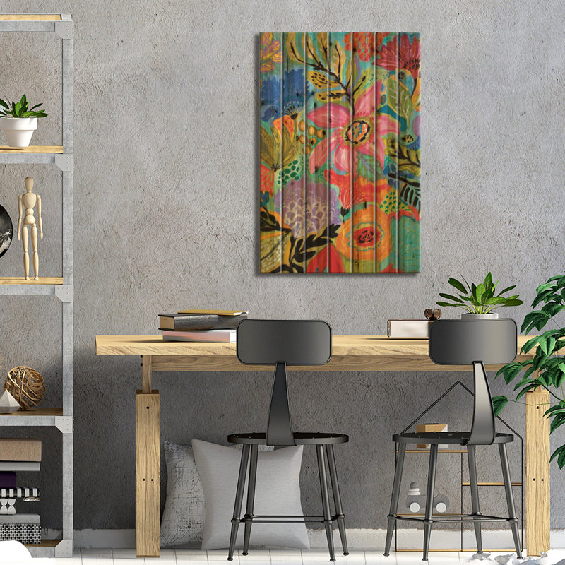 Secret Garden Floral II, H 26 po x l 18 po x P 1,5 po