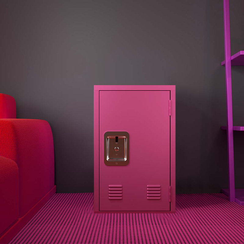15'' Wide Storage Cabinet, Pink