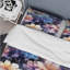 Ensemble de housse de couette à motif floral bleu et mauve Mystical Aura-1527482193