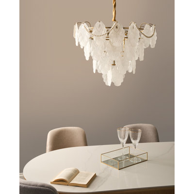 ACARIGUA Glass Brass Chandelier