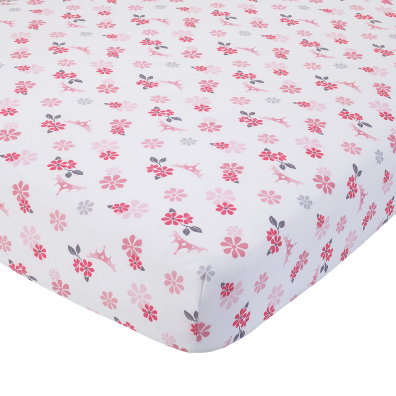 NoJo Disney Pretty Pretty Princess 4 Piece Toddler Bed Set