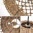 Hand-Woven Rattan Pendant Light Globe, 15.7" Rustic Hanging Lamp For Kitchen Island, Dining Room