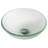 Frosted Glass Circular Vessel Bathroom Sink-10357190