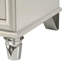 Table de chevet 2 tiroirs blanc perle