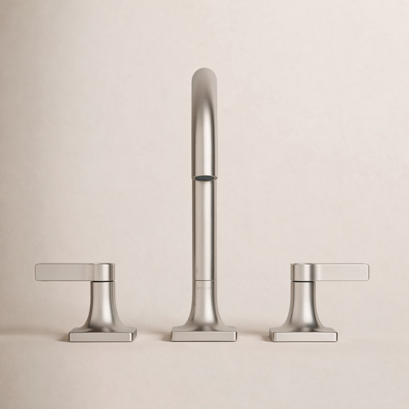 Deck Mounted Bath Faucet, Vibrant Brushed Nickel