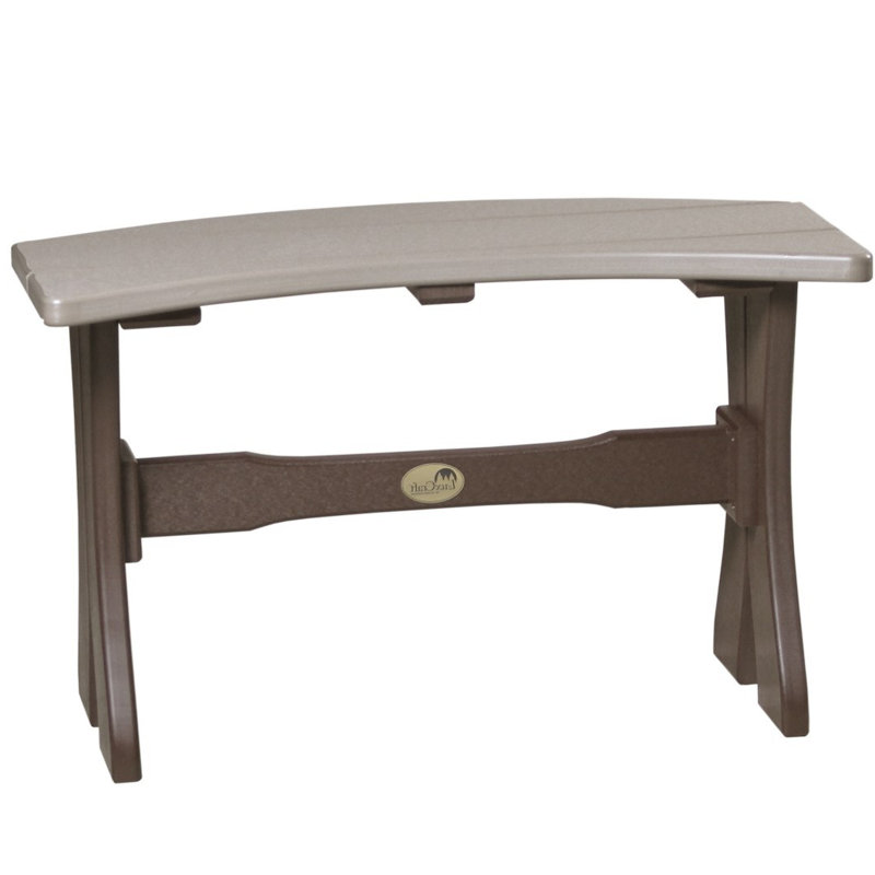 Banc de pique-nique en plastique Aiko Classic, Bois vieilli / brun châtaignier