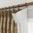 TWOPAGES Unlined Floral Curtain Printed Faux Linen Pinch Pleat Curtain-121643611-121643612