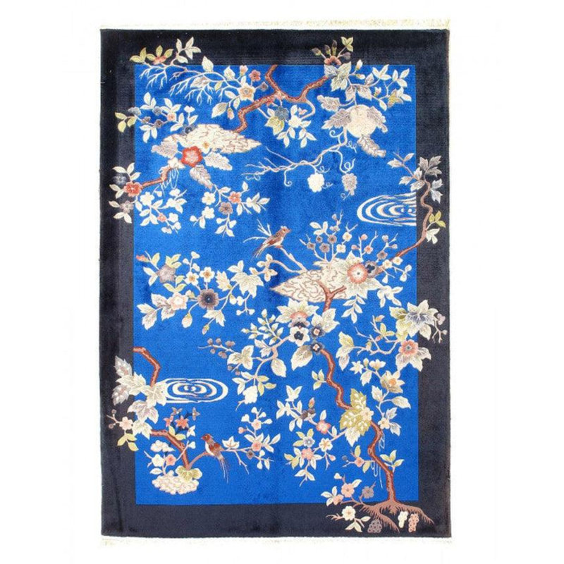 Jackaline Oriental Area Rug in Light Blue