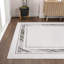 Tapis argenté / blanc Maythel-1217400232