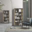 Armoire de rangement en verre à double porte avec bande lumineuse pour le salon Best Design New Design