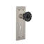 Mission Plate with Decorative Keyhole and Crystal Black Door Knob-487730631-487730627