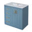 Meuble-lavabo de salle de bain avec lavabo en céramique, 3 tiroirs-110535113