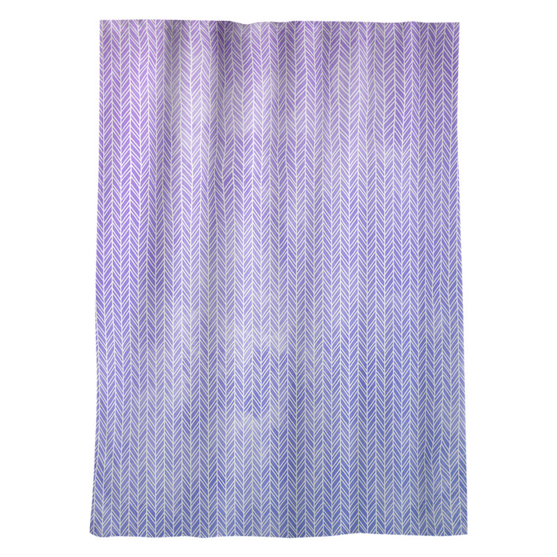 Avicia Sateen Room Darkening Curtain Single Panel, Blue/Purple