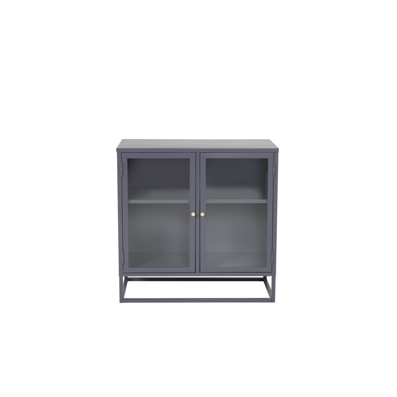 Naumann 85cm H x 85cm W Standard Bookcase, Light Grey