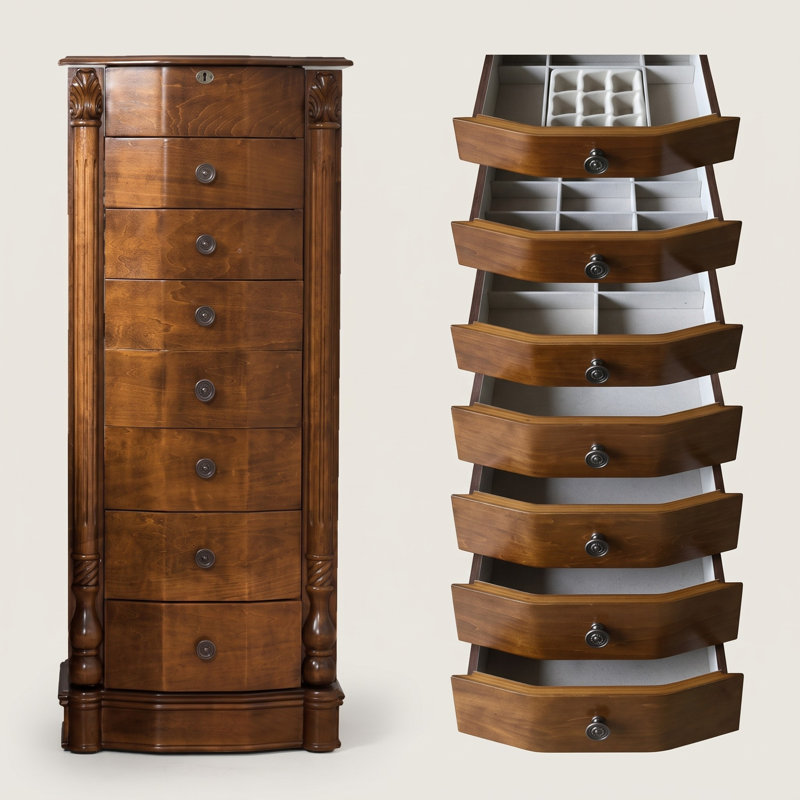 Armoire pour bijoux avec miroir Jovany