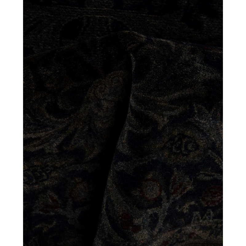 Huckstep One-of-a-Kind Rectangle 3'2" X 5'3" Wool Area Rug Black