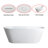 63'' x 29.5'' Soaking Solid Surface Bathtub
