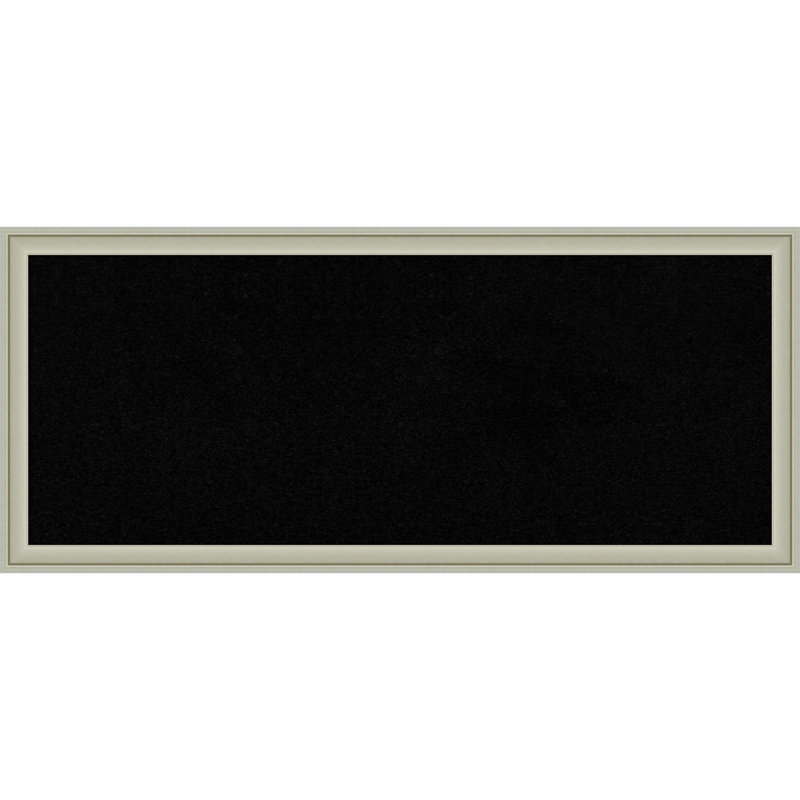Panneau de liège noir Florence, 14 po x 32 po, Argent