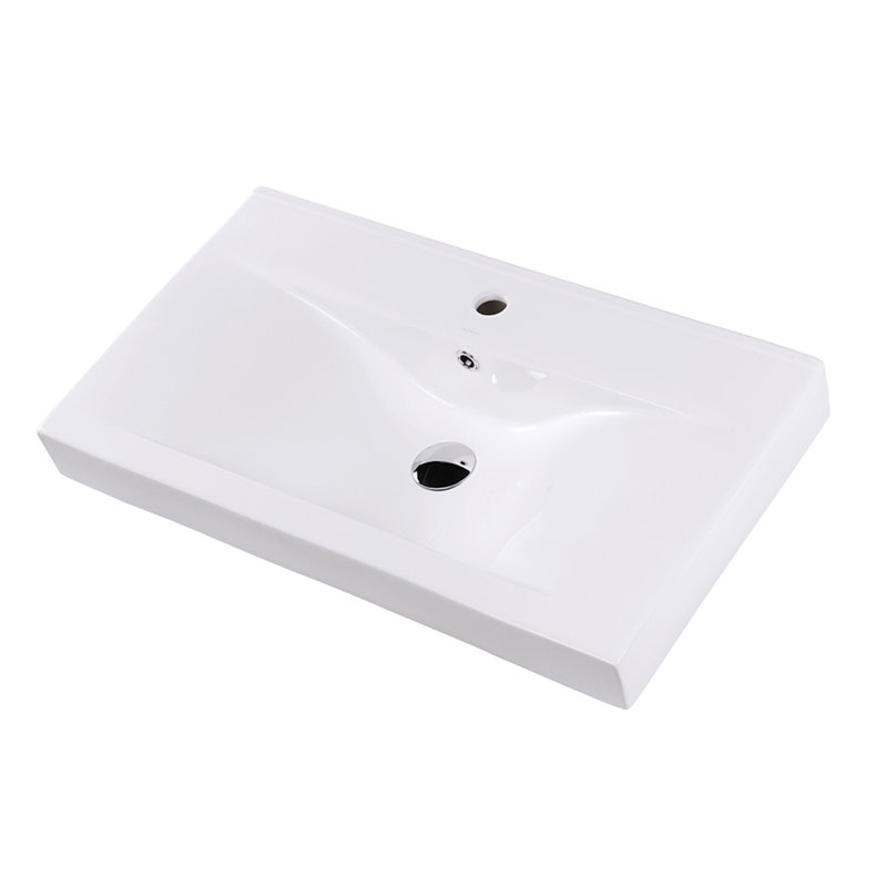 Spring 23.88'' L Bathroom Sink, None