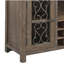 Raphaela Weathered Cherry Finish Server W/Cup Holder & Wine Rack