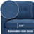 Atiye 74'' Upholstered Convertible Sofa-1420934766