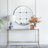 Manufactured Wood Frame Vertical Round Mirror