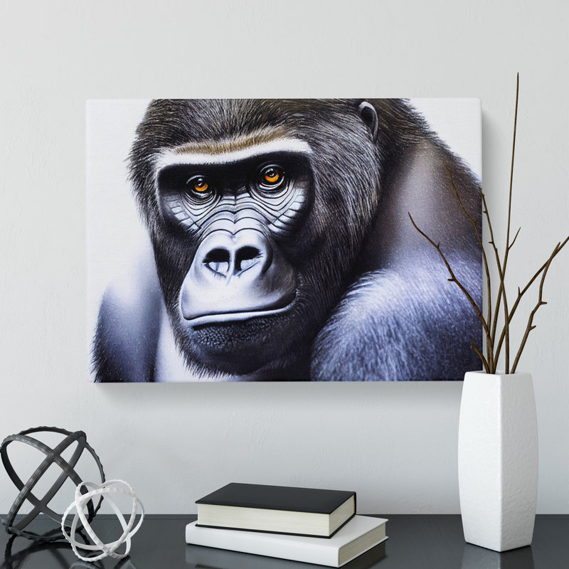 A Mysterious Gorilla - Wrapped Canvas, 35cm H x 50cm W x 3cm D