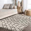 Tapis crème / noir Bousquet Moroccan Beni Souk-1435027399