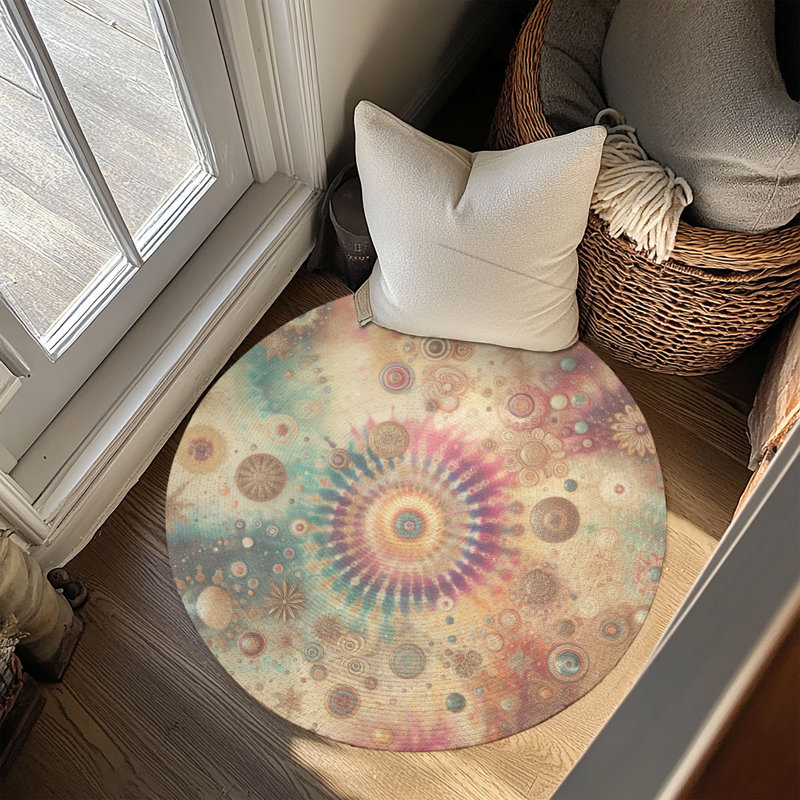 Tapis tressé Shine, Rond 5 pi