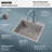 Karran Quartz 25'' X 22'' Single Bowl Drop-in Kitchen Sink Kit-65980507